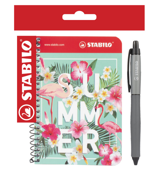 Pack: Libreta de Notas + Rollerball Gel Palette Negro